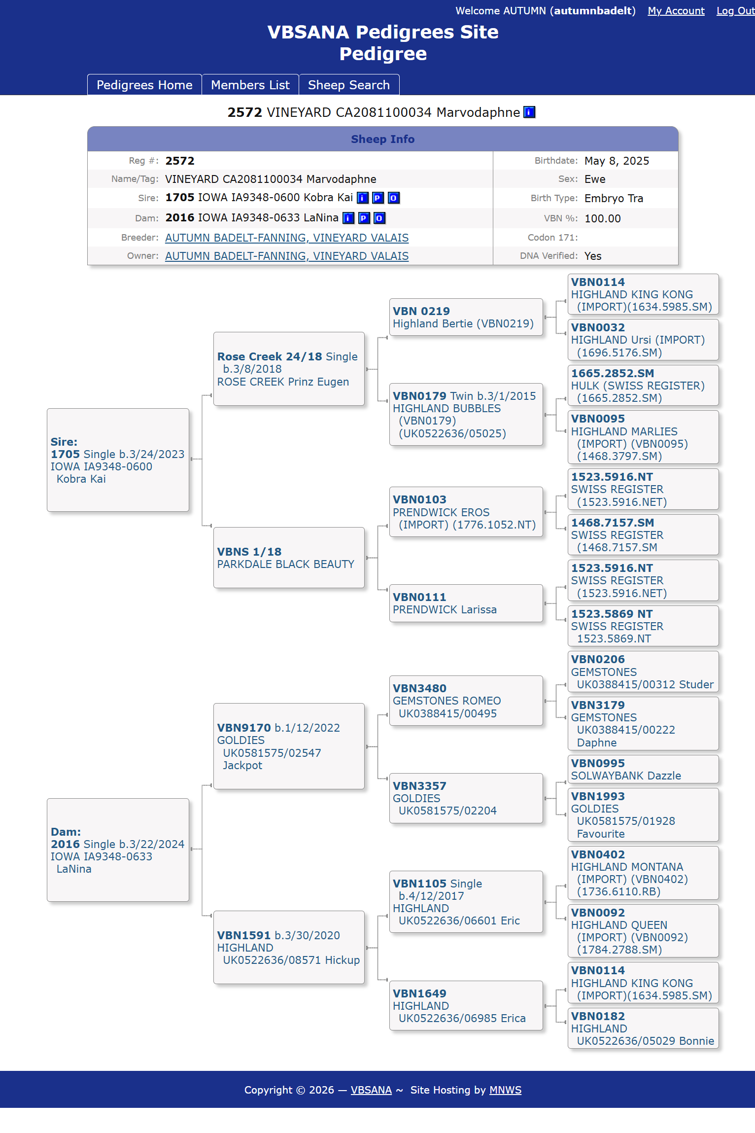 Vineyard Mavrodaphne Pedigree